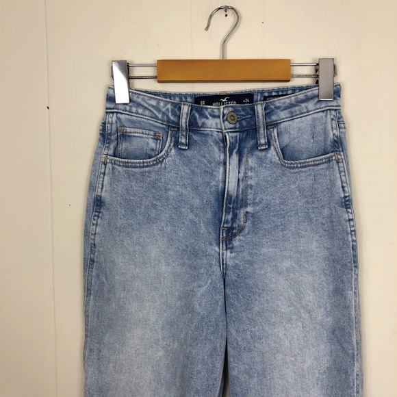Hollister Vintage Stretch Ultra High-rise Mom Jeans Sz 0R - Picture 10 of 12